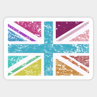 Distressed Union Flag Multicolored Magnet